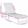 vidaXL Ξαπλώστρα 1-πρόσωπο Καφέ 53 x 202 x 89εκ Μασίφ ξύλο ακακίας