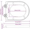 vidaXL Λεκάνη Λευκό 48 x 36.5 x 4.5 εκ Πολυπροπυλένιο