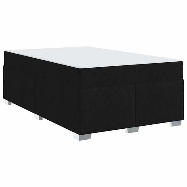 vidaXL Σκελετός Κρεβατιού Μαύρο 120 x 190 cm ύφασμα