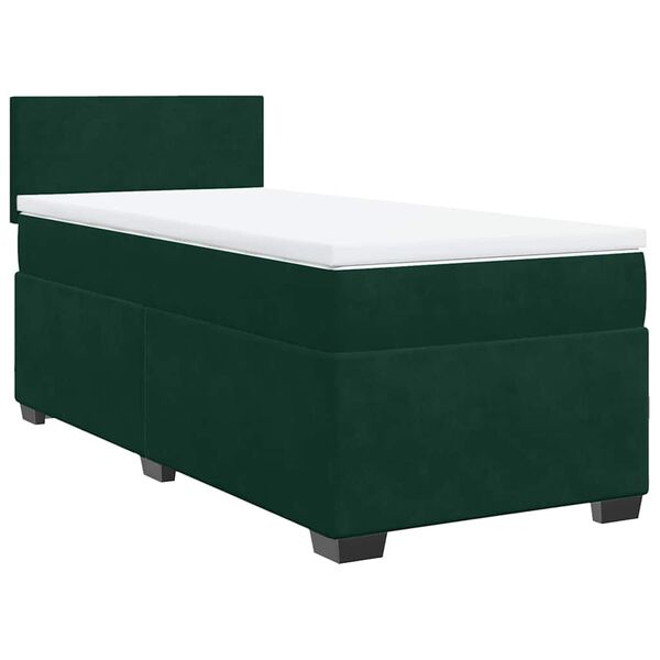 vidaXL &Kappa;&rho;&epsilon;&beta;ά&tau;&iota; Boxspring &mu;&epsilon; &Sigma;&tau;&rho;ώ&mu;&alpha; &Sigma;&kappa;&omicron;ύ&rho;&omicron; &Pi;&rho;ά&sigma;&iota;&nu;&omicron; 100x200&epsilon;&kappa;. &Beta;&epsilon;&lambda;&omicron;ύ&delta;&iota;&nu;&omicron;