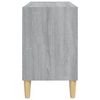 vidaXL Έπιπλο Τηλεόρασης Γκρι Sonoma 69,5x30x50εκ & Μασίφ Ξύλινα Πόδια