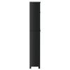 vidaXL Ντουλάπι Πλυντηρίου BERG Μαύρο 76x27x164,5 εκ. από Μασίφ Ξύλο