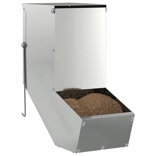 vidaXL Ταΐστρα Χαμστεριών Ασημί 17.5 x 26 x 28.5 εκ