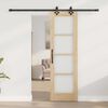 vidaXL Συρόμενη Πόρτα ORKDAL Καφέ 61 x 198.5 εκ. Ξύλο και μέταλλο