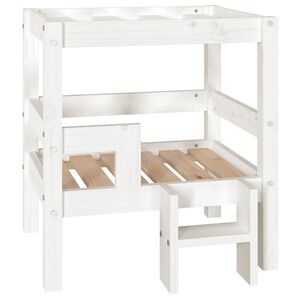 vidaXL &Kappa;&rho;&epsilon;&beta;ά&tau;&iota; &Sigma;&kappa;ύ&lambda;&omicron;&upsilon; &Lambda;&epsilon;&upsilon;&kappa;ό 55,5x53,5x60 &epsilon;&kappa;. &alpha;&pi;ό &Mu;&alpha;&sigma;ί&phi; &Xi;ύ&lambda;&omicron; &Pi;&epsilon;ύ&kappa;&omicron;&upsilon;