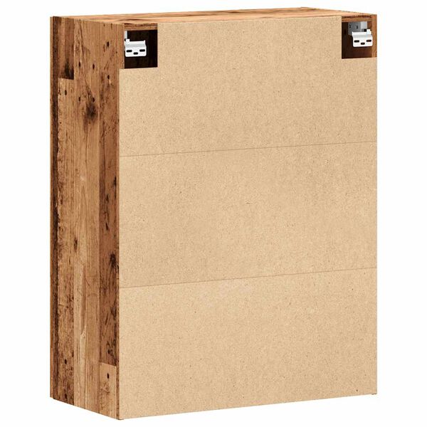 vidaXL Επίτοιχο ντουλάπι Παλιό ξύλο 69,5x34x90 cm