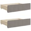 vidaXL Καναπές Κρεβάτι Συρόμενος Taupe 80x200 εκ. Υφασμάτινος Συρτάρια