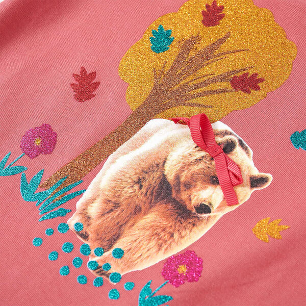 Μπλουζάκι Παιδικό Μακρυμάνικο Παλαιωμένο Ροζ 104