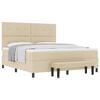 vidaXL &Kappa;&rho;&epsilon;&beta;ά&tau;&iota; &mu;&epsilon; &epsilon;&lambda;&alpha;&tau;ή&rho;&iota;&alpha; &mu;&epsilon; &kappa;&epsilon;&phi;&alpha;&lambda;ά&rho;&iota; &Kappa;&rho;&epsilon;&mu; 180 x 200 cm ύ&phi;&alpha;&sigma;&mu;&alpha;
