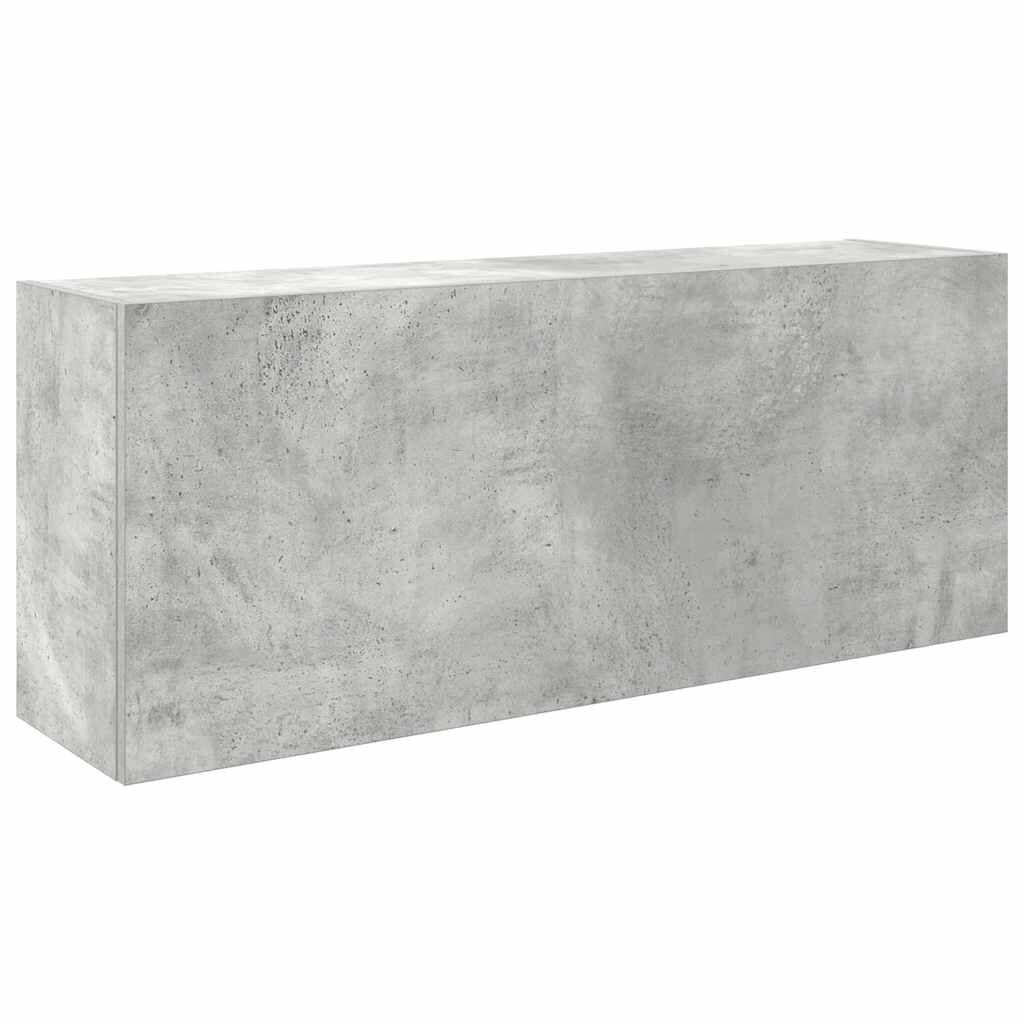 vidaXL Ντουλάπι τοίχου μπάνιου Μπετόν Γκρι 100x25x40 cm