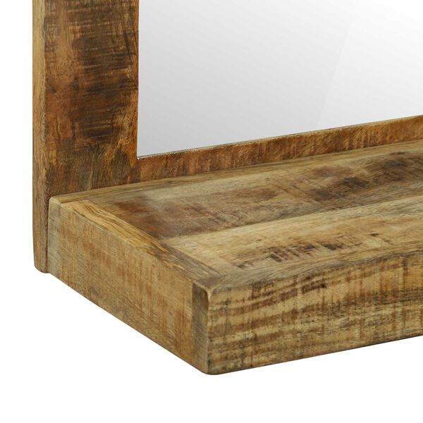 vidaXL Καθρέφτης Μπάνιου Καφέ 50 x 22 x 70 εκ Στερεό άγριο ξύλο μάνγκο