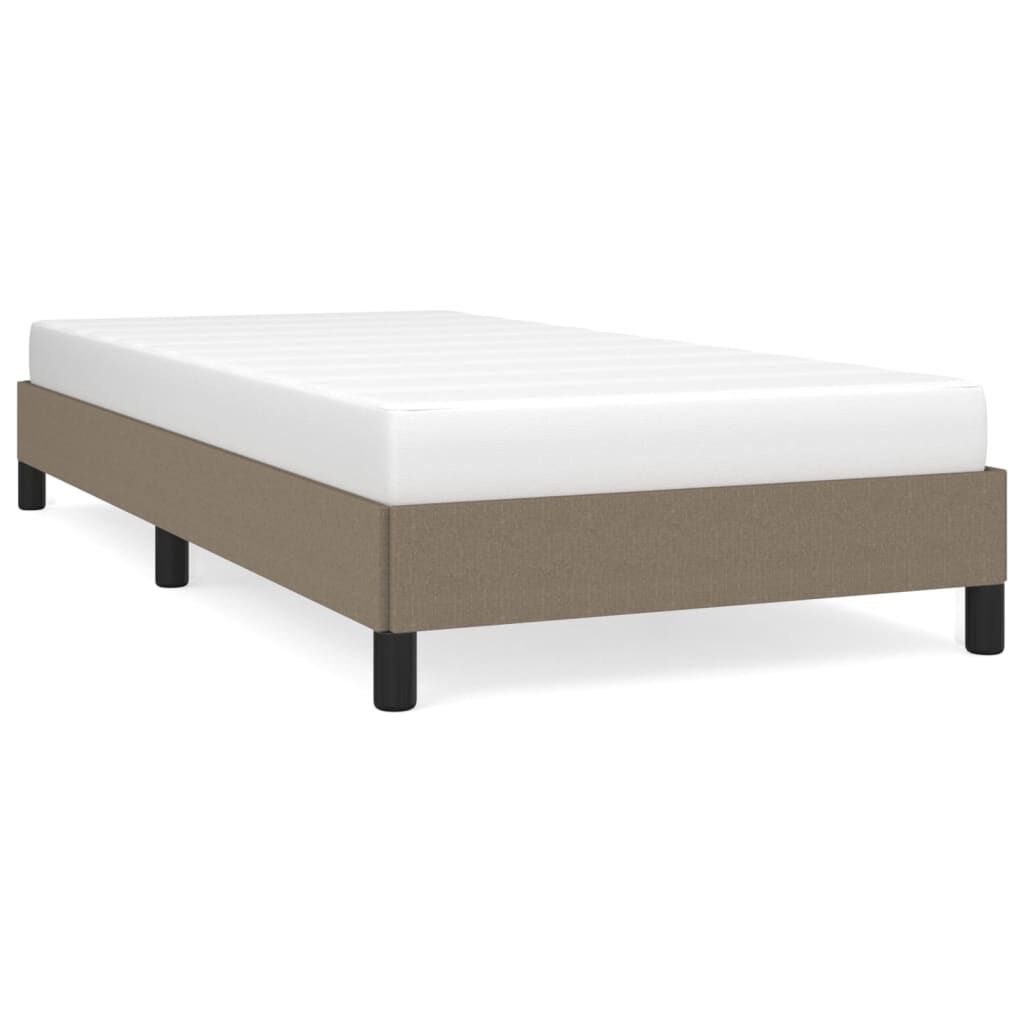 vidaXL Σκελετός Κρεβατιού Χωρίς Στρώμα Taupe 80x200 εκ. Υφασμάτινο