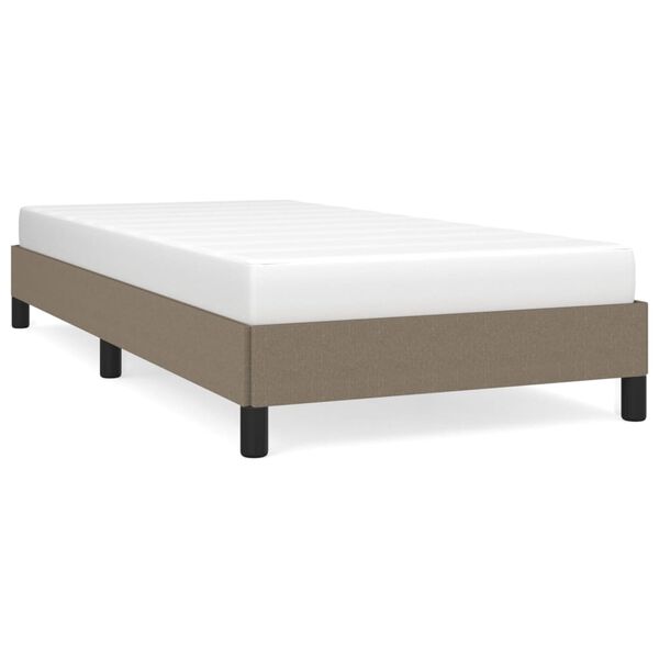 vidaXL Σκελετός Κρεβατιού Χωρίς Στρώμα Taupe 80x200 εκ. Υφασμάτινο