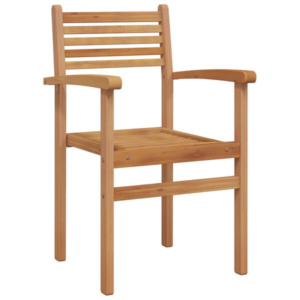 vidaXL Σέτ φαγητού για κήπο 5 pcs Καστανό Μασίφ ξύλο teak