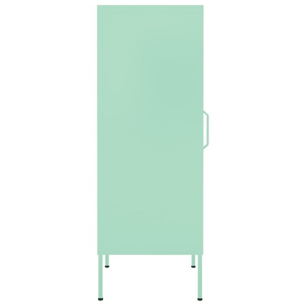 vidaXL Ντουλάπι Αποθήκευσης Xρώμα Mέντας 42,5x35x101,5 εκ. από Ατσάλι