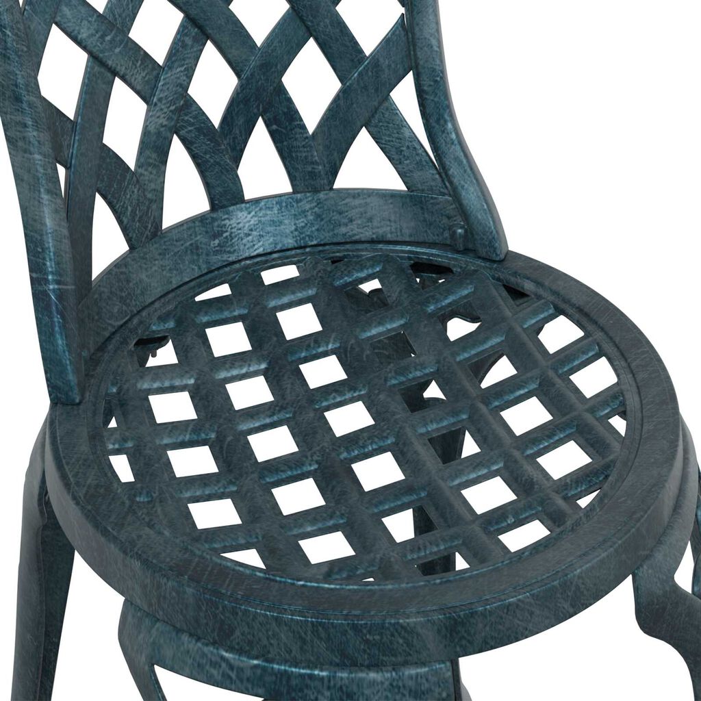 vidaXL Καρέκλα Κήπου 2 pcs Πράσινο 55 x 56.5 x 91εκ Αλουμίνιο