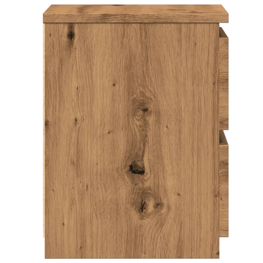 vidaXL Κομοδίνο Αρτισιανή Δρυς 30x30x40 εκ. από Επεξεργασμένο Ξύλο