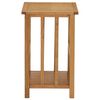 vidaXL Τραπεζάκι με Θήκη Περιοδικών 45 x 35 x 55 εκ. Μασίφ Ξύλο Δρυός