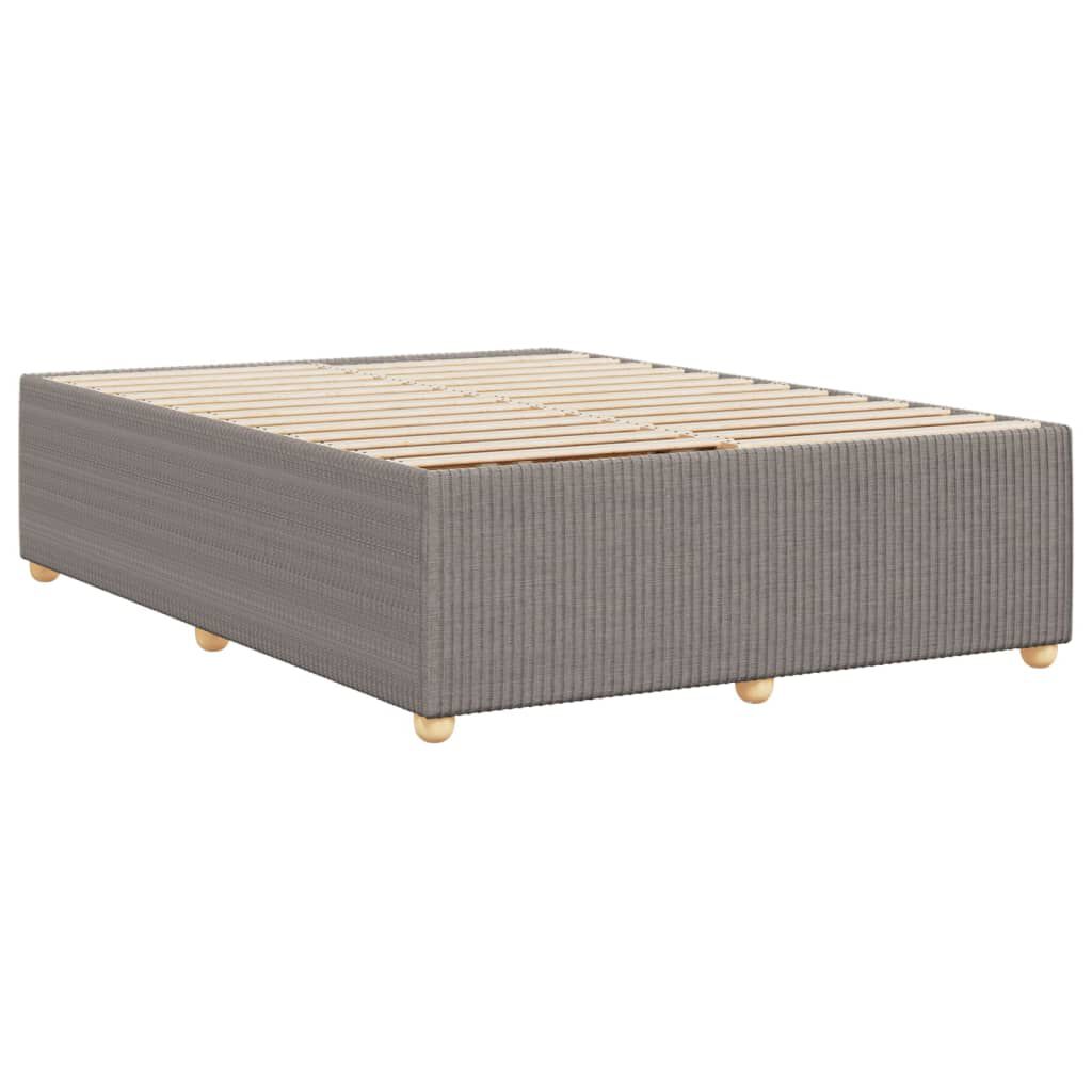 vidaXL Σκελετός Κρεβατιού Χωρίς Στρώμα Taupe 140x200 εκ. Υφασμάτινο