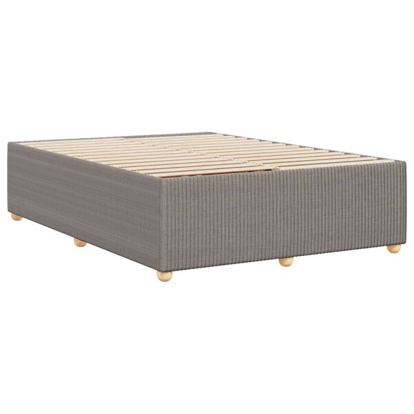 vidaXL Σκελετός Κρεβατιού Χωρίς Στρώμα Taupe 140x200 εκ. Υφασμάτινο