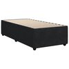 vidaXL Κρεβάτι Boxspring με Στρώμα Μαύρο 90x190 εκ. Βελούδινο