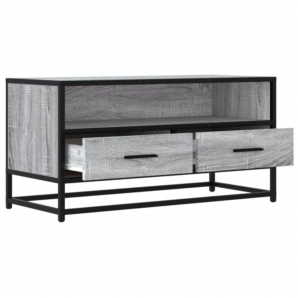 vidaXL Έπιπλο Τηλεόρασης Γκρι Sonoma 80x34,5x40 εκ. Επεξ. Ξύλο