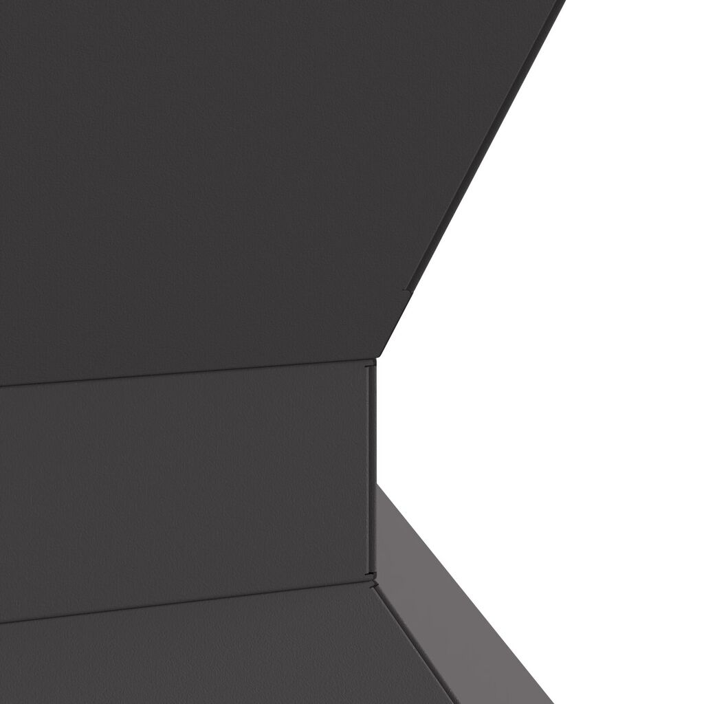 vidaXL Σκηνίδιο Φωτιάς Εξαγώνιο Μαύρο 50x50x40 εκ Ατσάλι