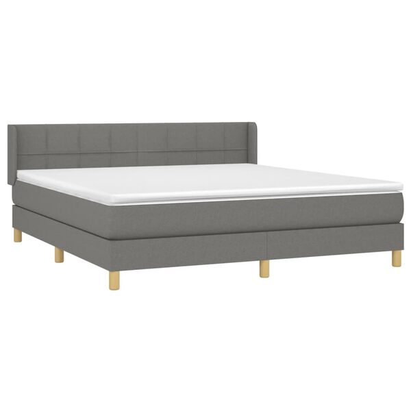 vidaXL &Kappa;&rho;&epsilon;&beta;ά&tau;&iota; Boxspring &mu;&epsilon; &Sigma;&tau;&rho;ώ&mu;&alpha; &Sigma;&kappa;&omicron;ύ&rho;&omicron; &Gamma;&kappa;&rho;&iota; 160x200 &epsilon;&kappa; &Upsilon;&phi;&alpha;&sigma;&mu;ά&tau;&iota;&nu;&omicron;