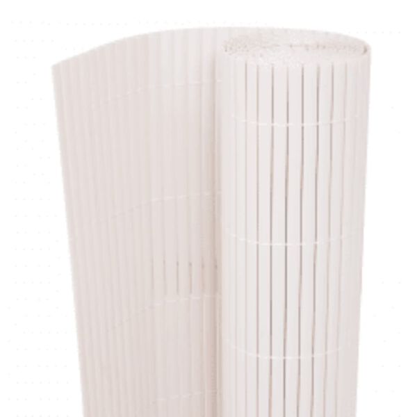 vidaXL Περίφραξη Κήπου Διπλής Όψης Λευκή 110 x 300 εκ.