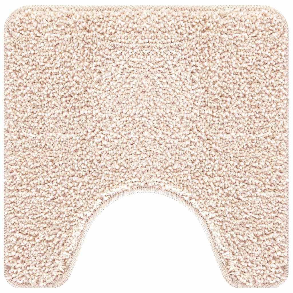 vidaXL Πατάκι μπάνιου 3 pcs Κρεμ 50 x 50 cm Πολυπροπυλένιο