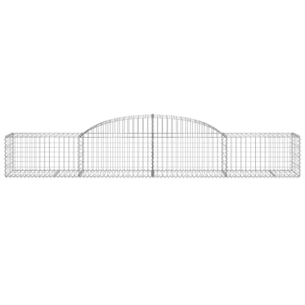 vidaXL Συρματοκιβώτια Τοξωτά 25 τεμ. 300x50x40/60 εκ. Γαλβαν. Ατσάλι