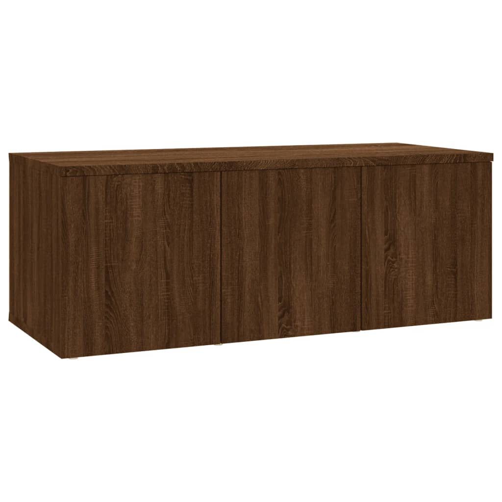 vidaXL Έπιπλο Τηλεόρασης Καφέ Δρυς 80 x 34 x 30 εκ. Επεξ. Ξύλο