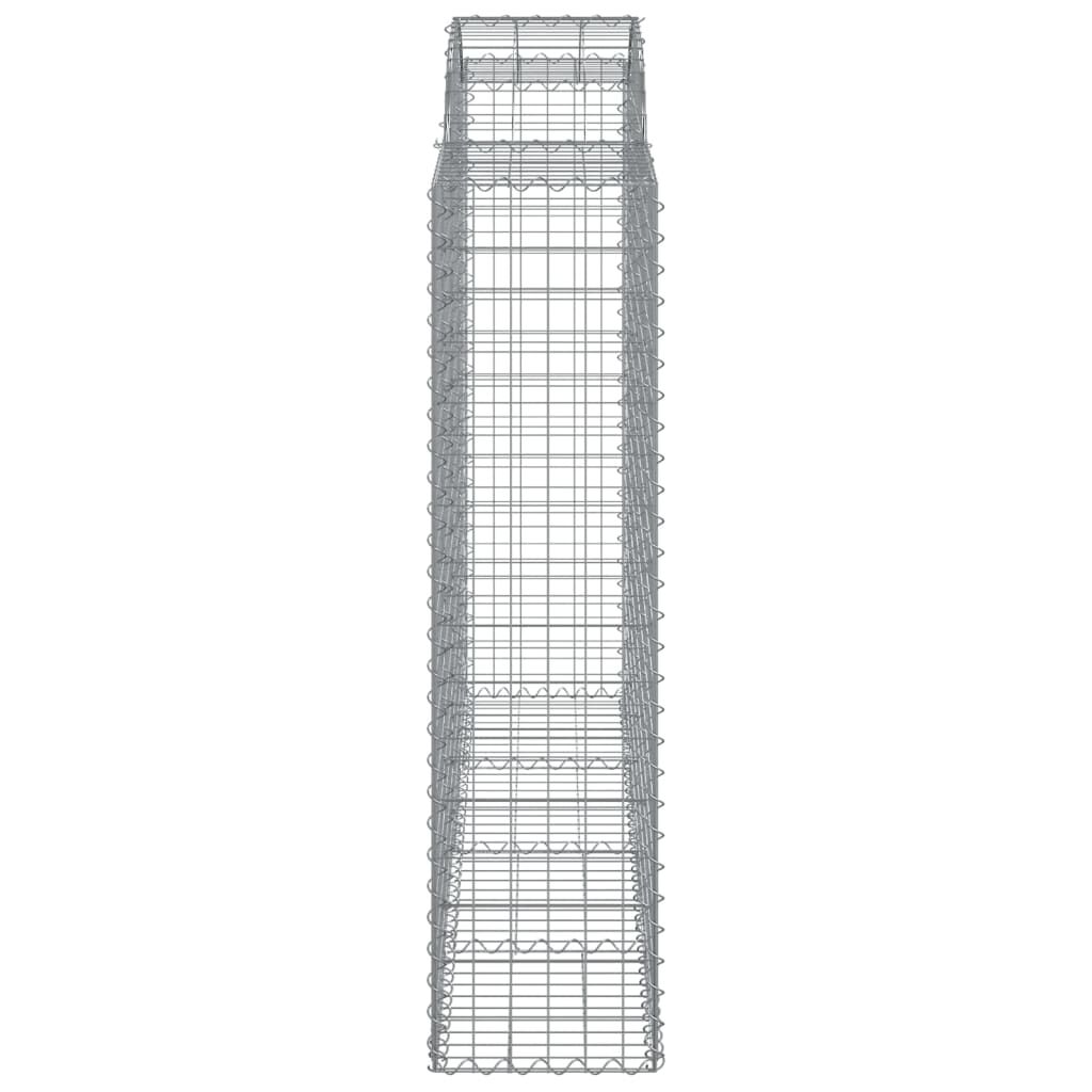 vidaXL Συρματοκιβώτια Τοξωτά 7 τεμ. 200x50x160/180 εκ. Γαλβαν. Ατσάλι