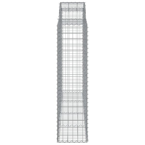 vidaXL Συρματοκιβώτια Τοξωτά 7 τεμ. 200x50x160/180 εκ. Γαλβαν. Ατσάλι