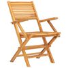 vidaXL Καρέκλες Κήπου Πτυσσόμενες 2 τεμ. 55x62x90 εκ. Μασίφ Ξύλο Teak