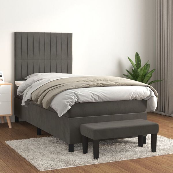 vidaXL &Kappa;&rho;&epsilon;&beta;ά&tau;&iota; Boxspring &mu;&epsilon; &Sigma;&tau;&rho;ώ&mu;&alpha; &Sigma;&kappa;&omicron;ύ&rho;&omicron; &Gamma;&kappa;&rho;&iota; 80x200 &epsilon;&kappa;. &Beta;&epsilon;&lambda;&omicron;ύ&delta;&iota;&nu;&omicron;