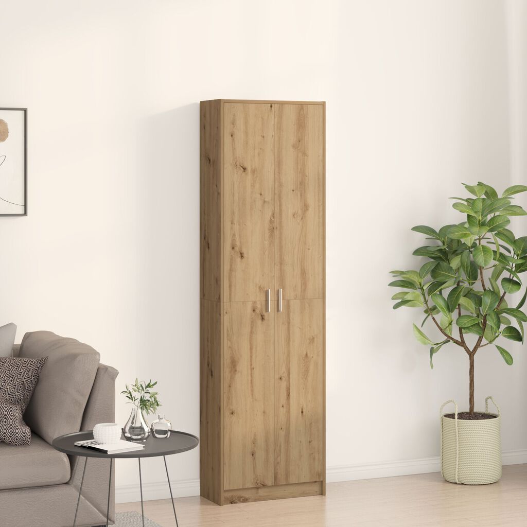vidaXL Ντουλάπα από καρυδιά 55x25x189 εκ. Επεξεργασμένο ξύλο