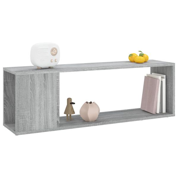 vidaXL Έπιπλο Τηλεόρασης Γκρι Sonoma 100x24x32 εκ. Επεξεργασμένο Ξύλο