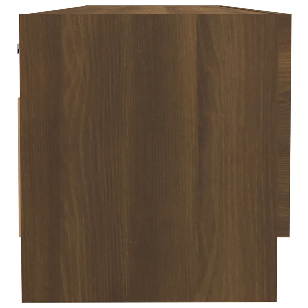 vidaXL Ντουλάπα Καφέ Δρυς 100 x 32,5 x 35 εκ. από Επεξεργασμένο Ξύλο