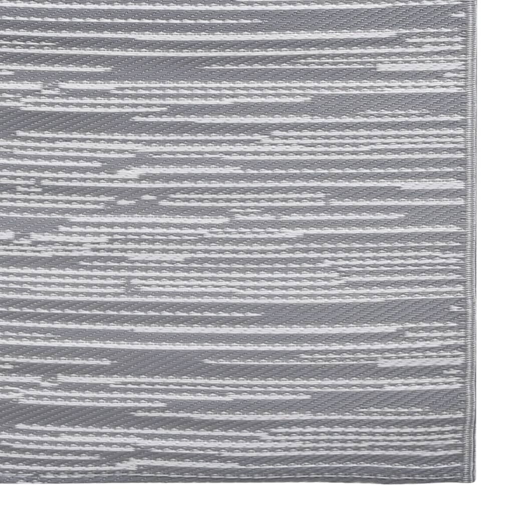 vidaXL Χαλί εξωτερικού χώρου ARAKIL Γκρι 160x230 cm PP
