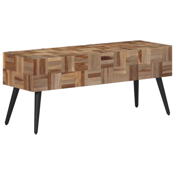 vidaXL Πάγκος 110 x 35 x 45 εκ. από Μασίφ Ανακυκλωμένο Teak