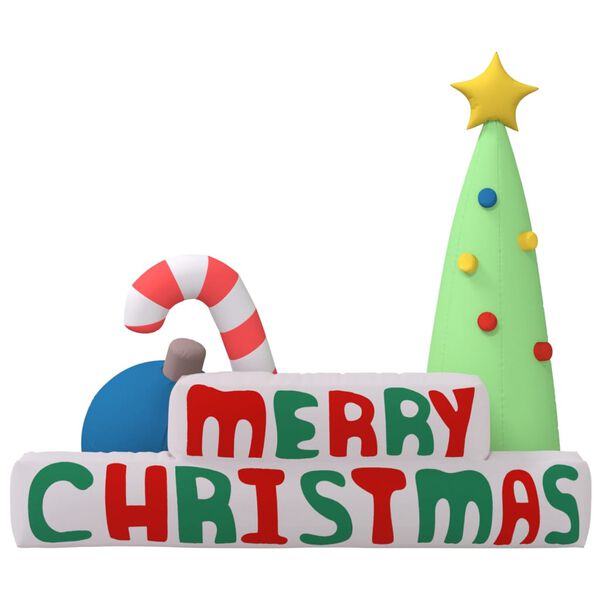 vidaXL Διακοσμητικό Φουσκωτό Merry Christmas με LED 197 εκ.