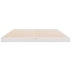 vidaXL Κρεβάτι δαπέδου Λευκό 140 x 210 cm Μασίφ ξύλο πεύκου