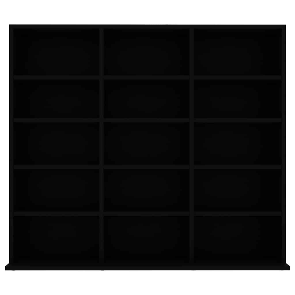 vidaXL Έπιπλο για CD Μαύρο 100 x 23 x 89,5 εκ. από Επεξ. Ξύλο