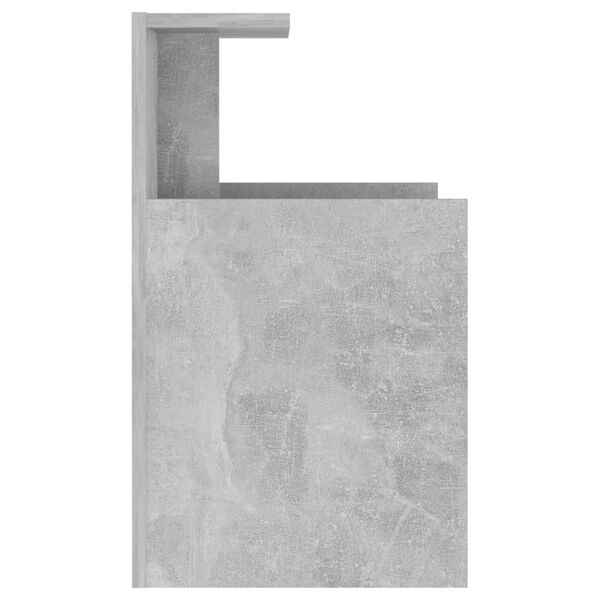 vidaXL Κομοδίνο Γκρι Σκυροδέματος 40 x 35 x 60 εκ. από Επεξ. Ξύλο