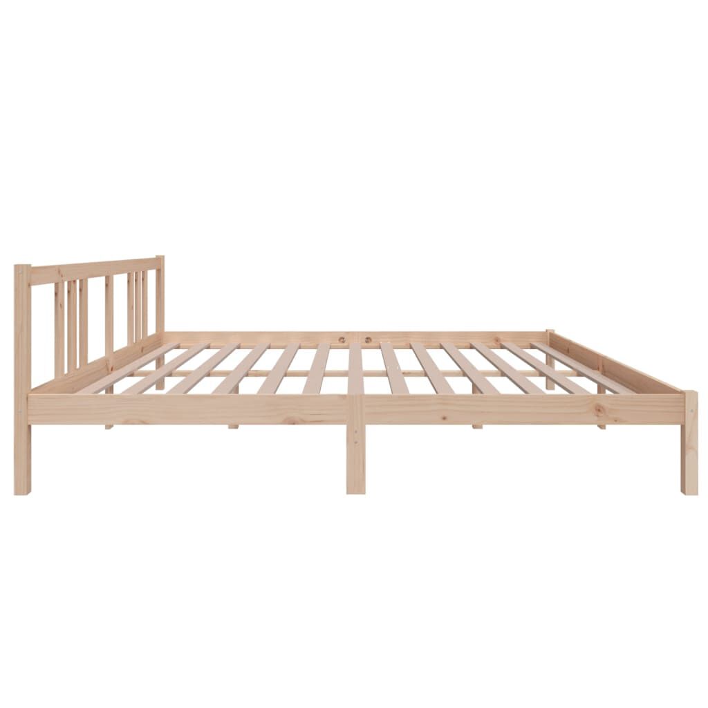 vidaXL Πλαίσιο Κρεβατιού 180 x 200 εκ. Μασίφ Ξύλο Super King Size