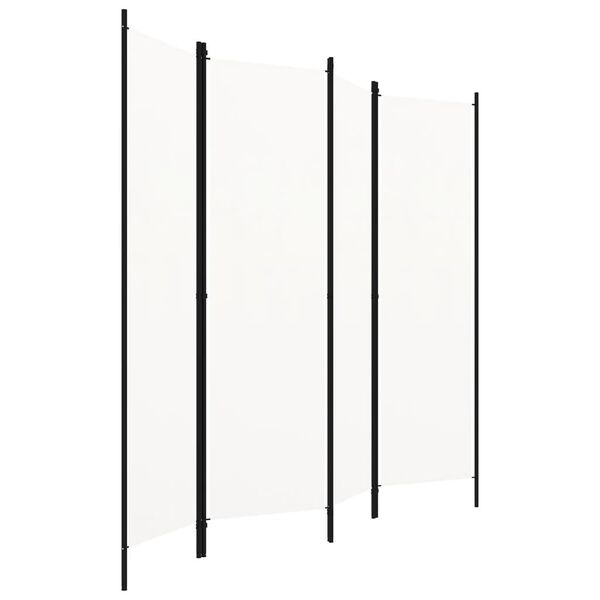 vidaXL Διαχωριστικό Δωματίου με 4 Πάνελ Λευκό 200 x 180 εκ.