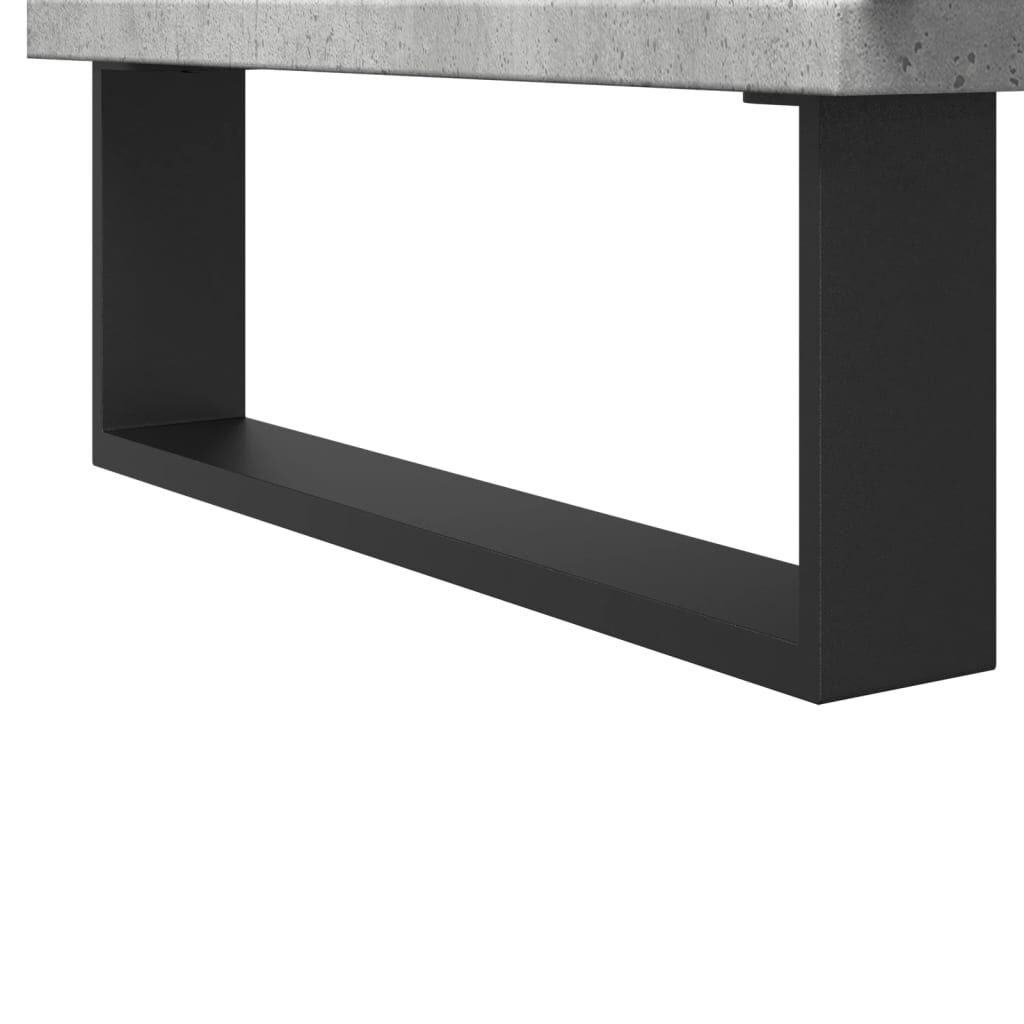 vidaXL Ντουλάπι Μπάνιου Γκρι Σκυροδέματος 30x30x190 εκ. Επεξ. Ξύλο