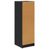 vidaXL Highboard &Mu;&alpha;ύ&rho;&eta; &Omicron;&xi;&upsilon;ά 35 x 37 x 109 &epsilon;&kappa; &Epsilon;&pi;&epsilon;&xi;&epsilon;&rho;&gamma;&alpha;&sigma;&mu;έ&nu;&omicron; &xi;ύ&lambda;&omicron;