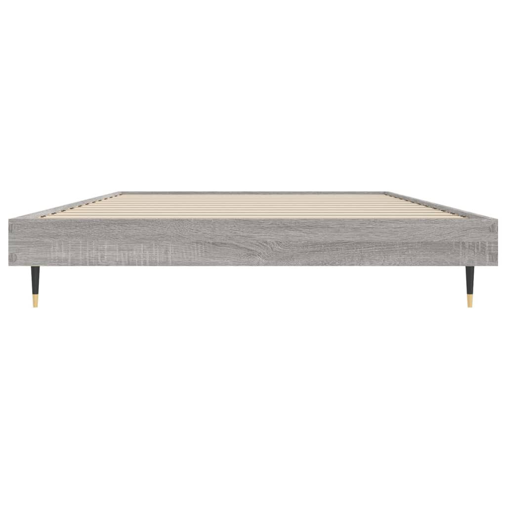 vidaXL Πλαίσιο Κρεβατιού Γκρι Sonoma 100x200 εκ. Επεξεργασμένο Ξύλο
